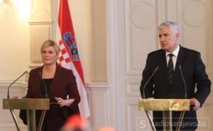 Grabar-Kitarović i Čović: Hrvatska grli BiH, ne želimo negativnu klimu 